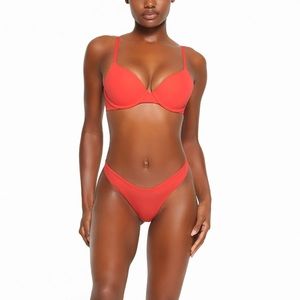 NWT FITS EVERYBODY T-SHIRT BRA | POPPY | 34F or 34DDD